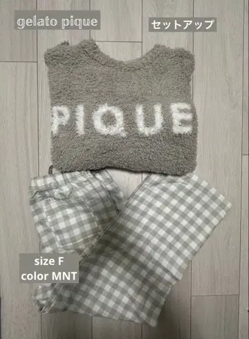 gelatoqique 룸웨어 모코모코 민트 프리 셋업
