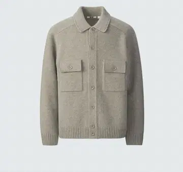 UNIQLO U 유니클로 라무 니트 자켓 그린 S