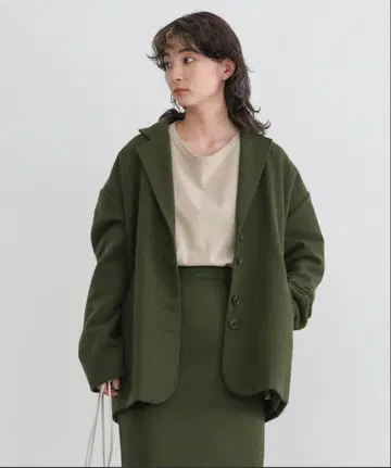 셀렉모카 트위드 커브 포켓 자켓 스커트 세트