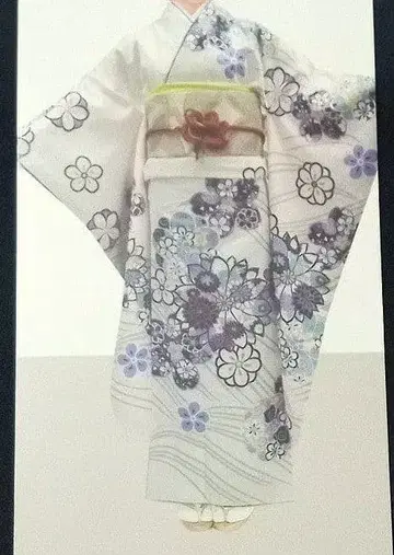 H L-아쉬 엘르-더스티 컬러 후리소데 [ 벚꽃 ]