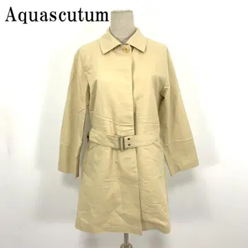 LA8854 아쿠아 스큐텀 스텐카라 코트 베이지 코튼 9