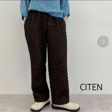 시텐 퀼트풍 조거 팬츠