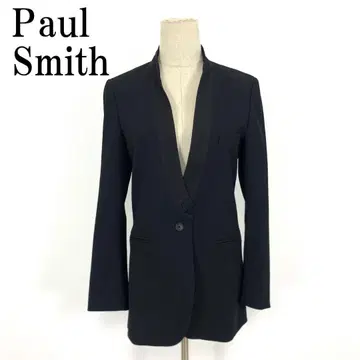 LA8856 폴스미스 노카라 자켓 블랙 폴리에스테르 40