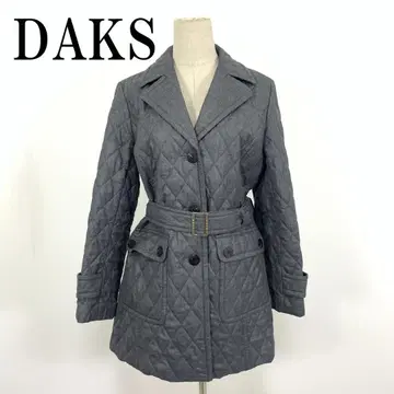 LA8855 닥스 퀼팅 코트 그레이 울 폴리에스테르 42