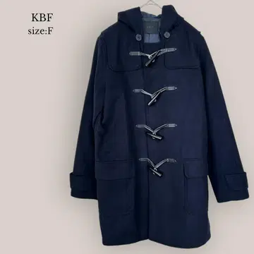 KBF 더플 코트 미디 기장 네이비 후디 코트