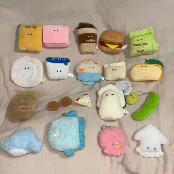 동그란 눈 시리즈 마스코트 키링 봉제 인형