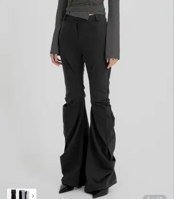 FLAREUP 비대칭 드레이프 팬츠