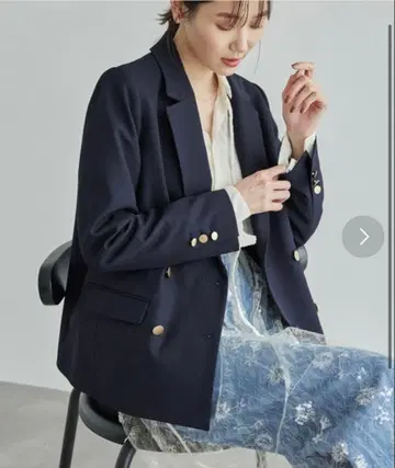 [ 로페피크닉 ] 골드 버튼 자켓 ( 네이비 )