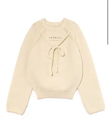 andmary Casey knit tops ivory