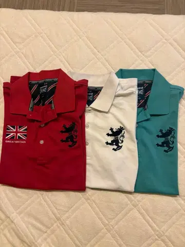 Admiral 어드미럴 피케 셔츠 3장 세트 골프웨어