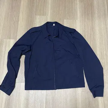 밀리터리 자켓 네이비 짧은 기장