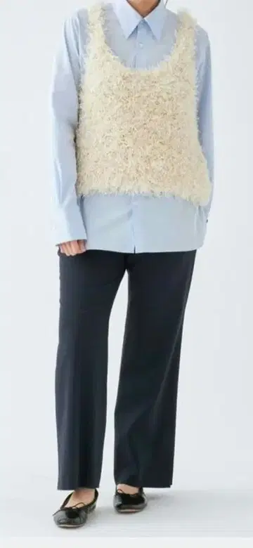 IENA 기마코튼 샤기얀 베스트