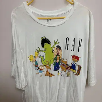 GAP 캐릭터 그래픽 T셔츠 L 화이트