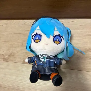 Vtuber 봉제 인형 파란 머리 캐릭터