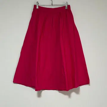 n0920 [지유] 롱 플레어 스커트 개더 백 밴딩 면 혼방 봄/여름