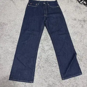 와이드 레그 데님 다크 인디고