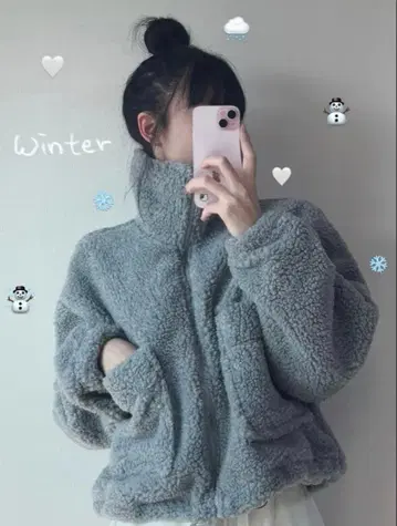 보아 플리스 점퍼 자켓