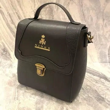 새상품급 아오키 미사코 NINA'S 숄더백 진한 블랙 2way