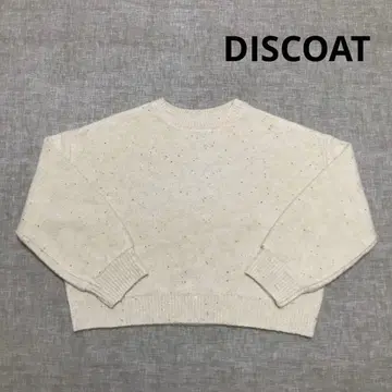 DISCOAT 스팽글 숏 풀오버
