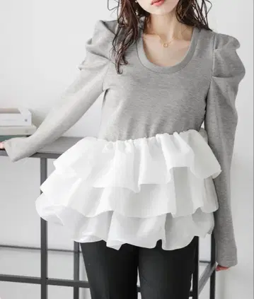 벌룬 프릴 도킹 상의