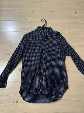 MARQUIS 네이비 도트 무늬 셔츠 L