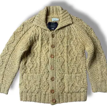 corsini gim 46 니트 가디건 머스타드 계열 케이블 니트