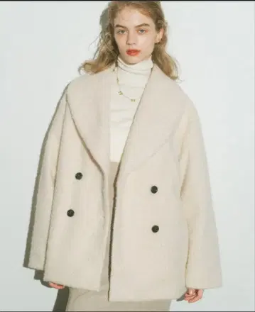 ECREL 부클레 샤기 미들 코트