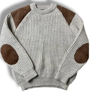 M L 사이즈 워렌 스캇 헌팅 니트 엘보 패치 니트