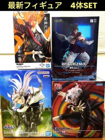 반다이 BLEACH 피규어 4개 세트