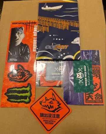 MAN WITH A MISSION 스티커 세트 수건