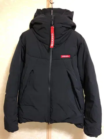 밀크 페도 컨디션 최상 레어! 완판 백 로고 다운 자켓 S 블랙