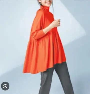 [ 새상품급 ] 울 혼방 개더 튜닉