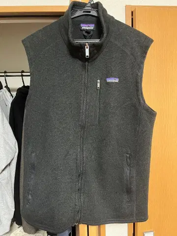 patagonia 플리스 베스트 그레이 블랙