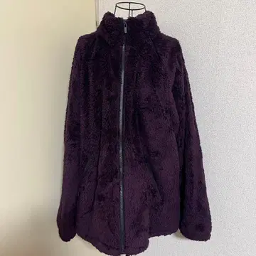 UNIQLO 퍼플 플리스 자켓 XXL