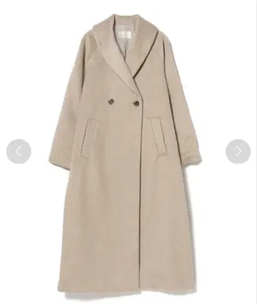 BEAMS BEAMSHEART 숄카라 코트 롱 코트 베이지