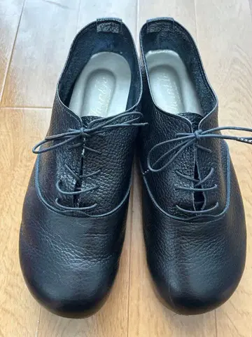 빅 사이즈 천연 가죽 레이스업 슈즈