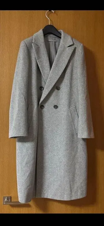 띠어리 럭스 사이즈 40 그레이 롱 코트