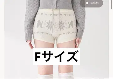 다리치 노르딕 니트 숏팬츠 free 화이트