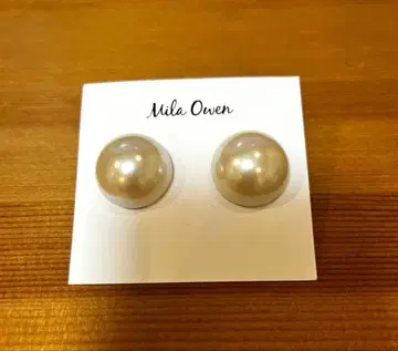 [ Mila Owen ] 미라 오웬 하프볼 귀찌 펄