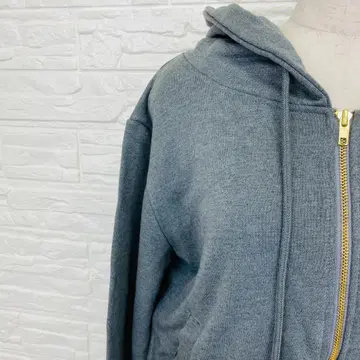 Myu 그레이 집업 후드티 F