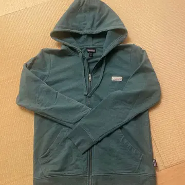 patagonia 오가닉 코튼 후드티 XS 그린