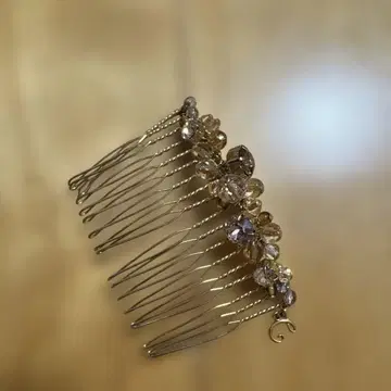 complex biz 골드 헤어콤 크리스탈 비즈