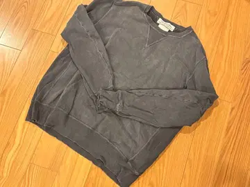 REMI RELIEF 레미 레리프 데미지 가공 맨투맨 흑먹색 M