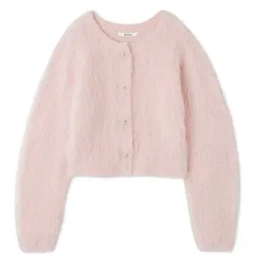 SNIDEL 비쥬 리본 가디건 라이트 핑크