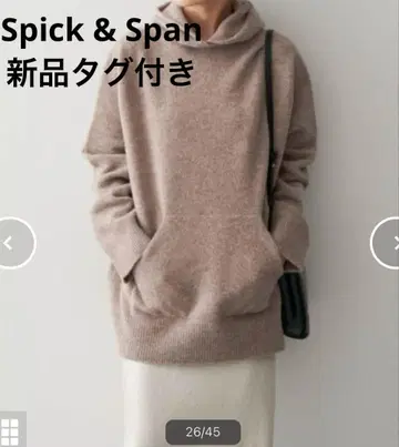 미사용 새상품 스픽 앤 스팬 후디 니트 풀오버