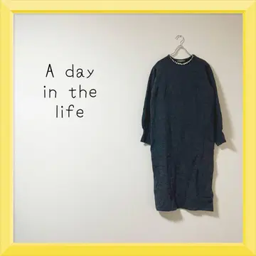 1-892 A day in the life 니트 펄 원피스