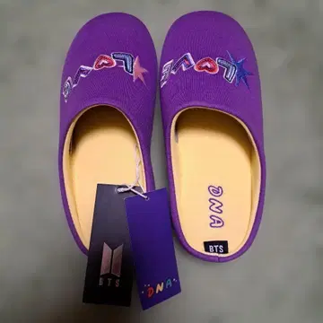 BTS DNA 보라색 슬리퍼