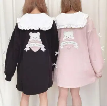 허니 시나몬 세일러 맨투맨 핑크