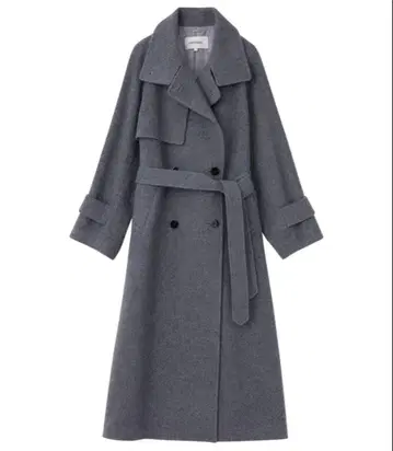 새상품급 COCODEAL 울 트렌치코트 벨트 A라인