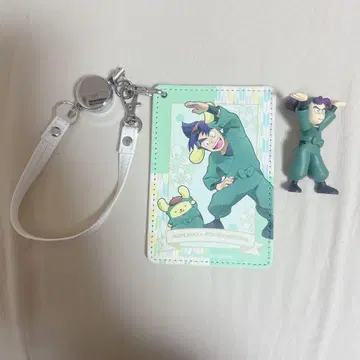 닌타마 란타로 산리오 시오에 분지로 폼폼푸딩 패스 케이스